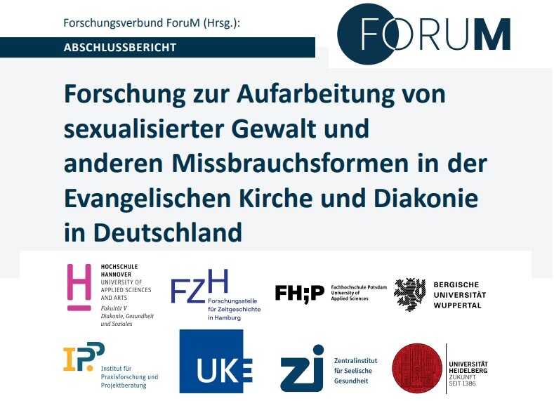 Deckblatt des Berichts mit einigen Logos