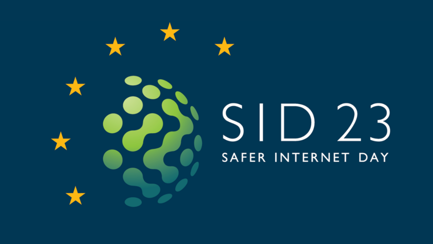 Logo vom SID2023 auf blauem Untergrund