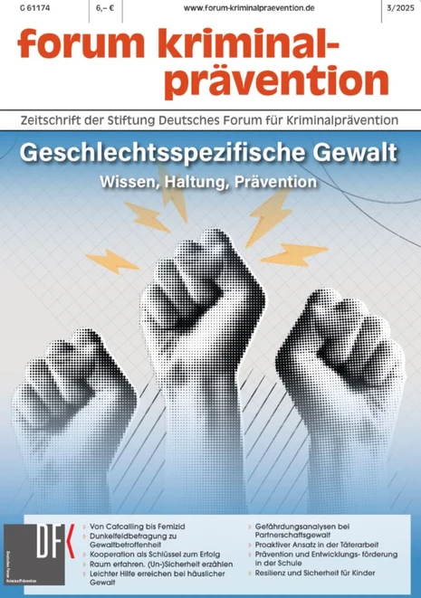 Titelbild der forum kriminalprävention geschlechtsspezifische Gewalt