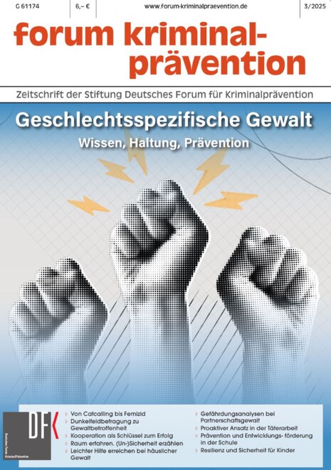 Titelbild der forum kriminalprävention geschlechtsspezifische Gewalt